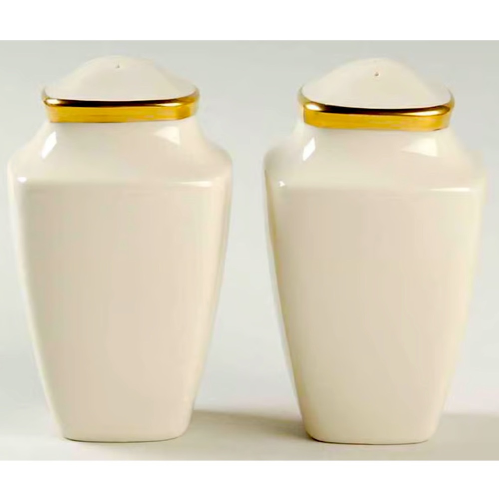 Vintage Lenox Eternal Square Salt and Pepper set!
